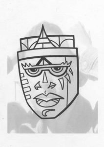 One of the mask drawings.